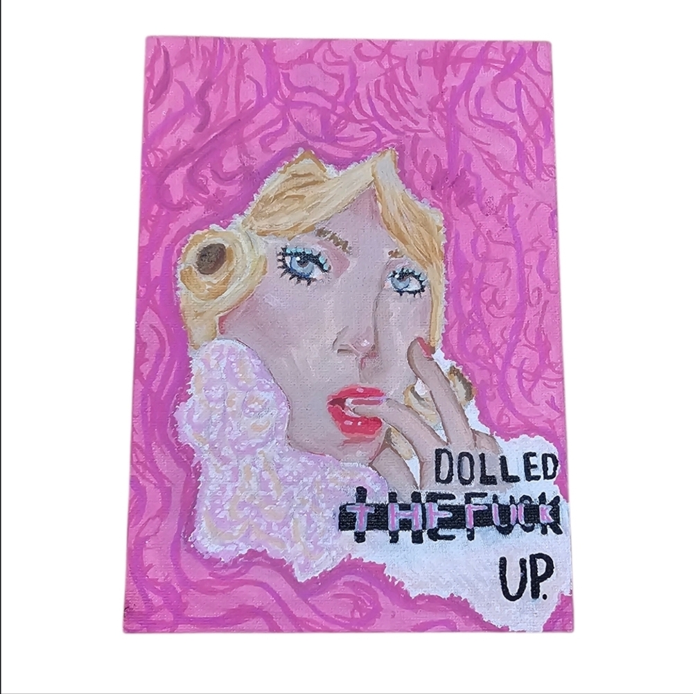 Canvas Painting "Dolled TFU" Support A Young Artist